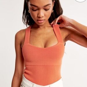 NWT Abercrombie & Fitch orange top- never worn